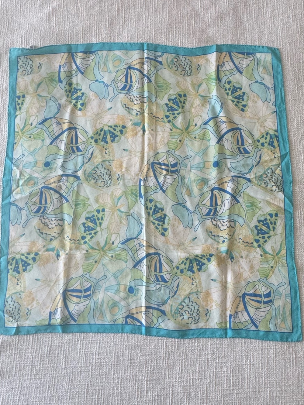 Set of Talbot Printed Silk Scarves - Picture 3 of 10